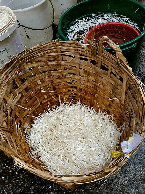 Hong Kong bamboo basket