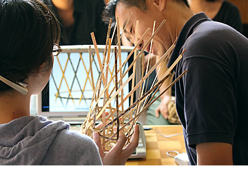 花かご作り