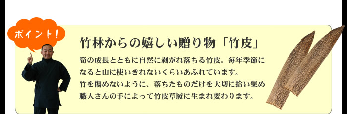 竹林からの嬉しい贈り物「竹皮」