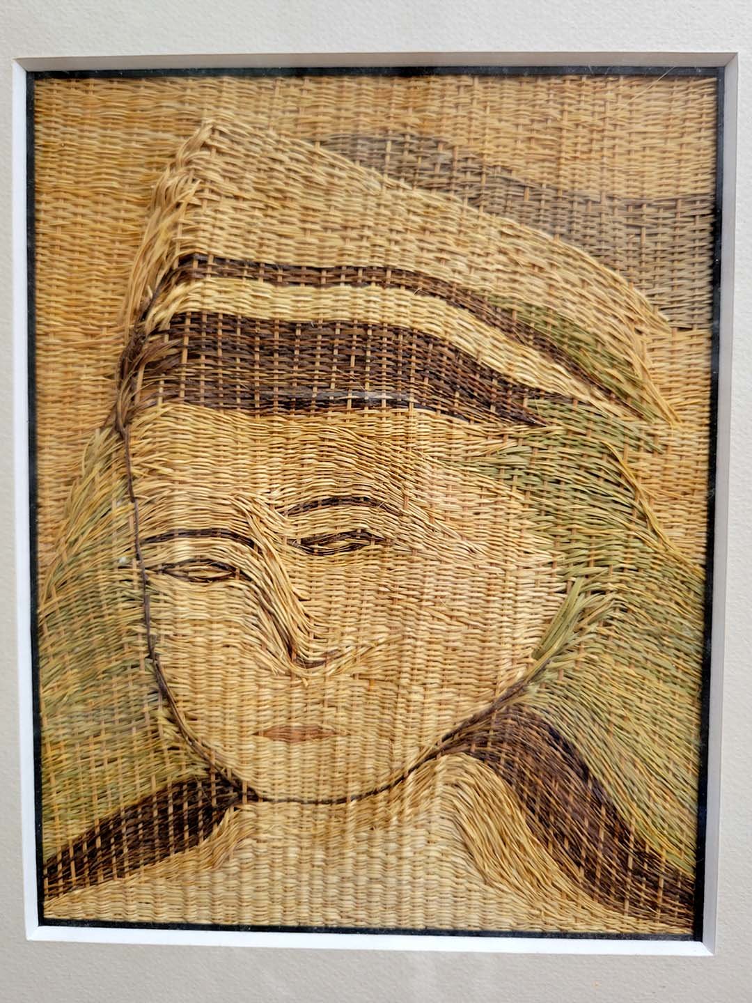 竹芸作家・鬼塚英竹氏竹の絵女性