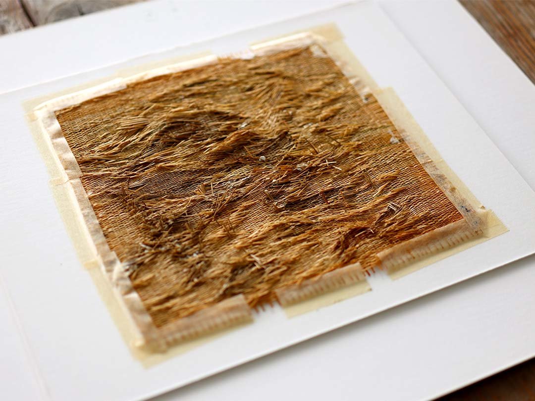 竹で描かれた絵画