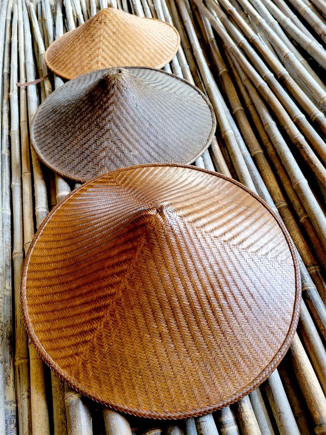 国産網代笠三組