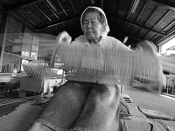 竹籠編み