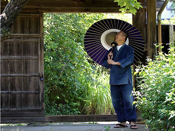 黒竹番蛇の目傘,作務衣,さむえ,SAMUE,竹虎四代目（山岸義浩、YOSHIHIRO YAMAGISHI、TAKETORA）