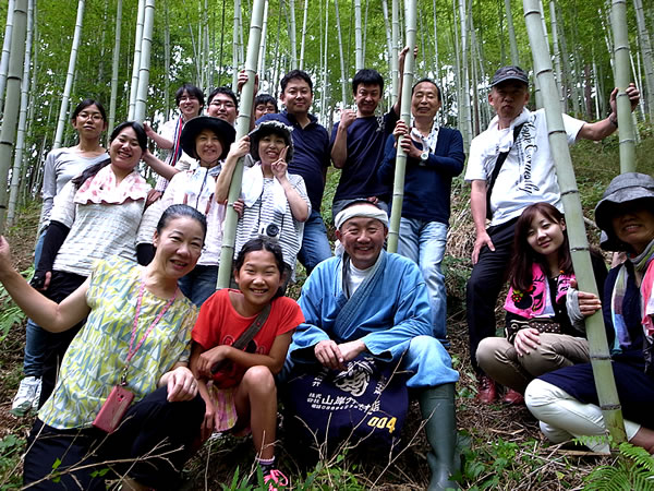 阪本啓一先生の竹林見学