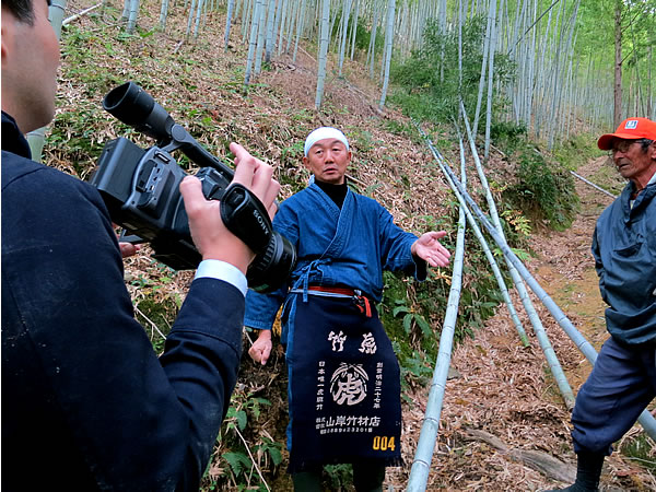 虎竹の里NHK取材