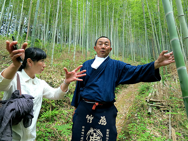 虎竹の里の山道