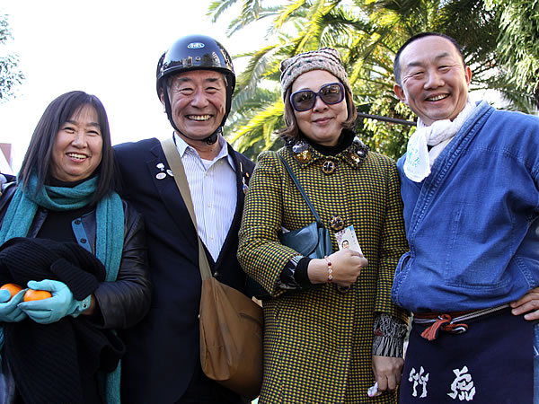 中野和代先生、近森さん、福永さん、竹虎四代目