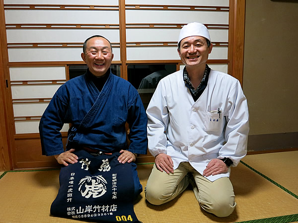 老舗「うお嘉」小松さんと竹虎四代目