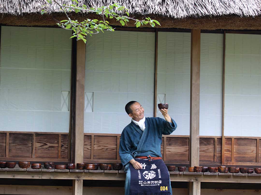 竹茶碗と竹虎四代目