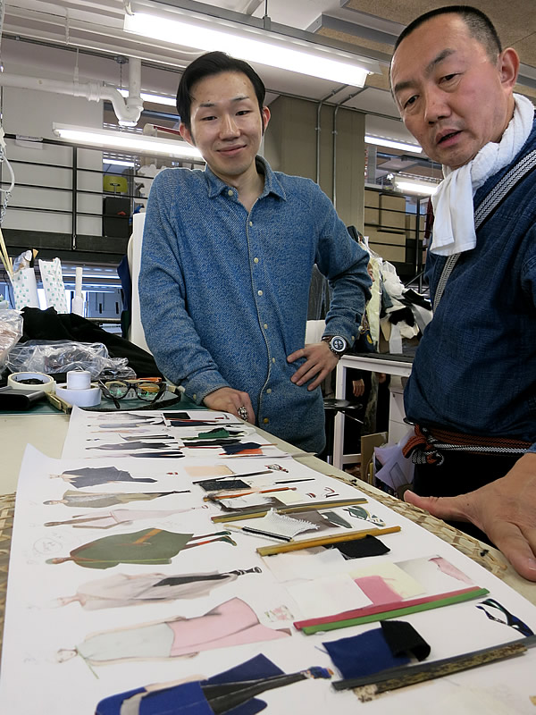 英国王立美術大学にて中山直哉さんと竹虎四代目