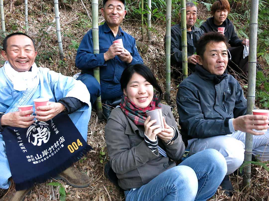 竹林でのコーヒーブレイク