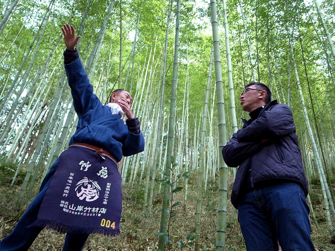 高井尽さん、竹虎四代目、虎竹の里にて