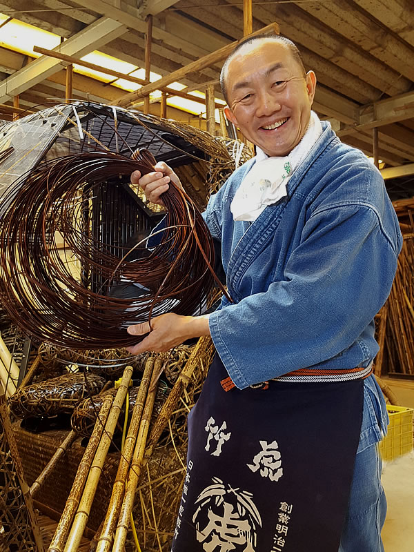 竹虎四代目（山岸義浩、YOSHIHIRO YAMAGISHI、TAKETORA）、染め籐