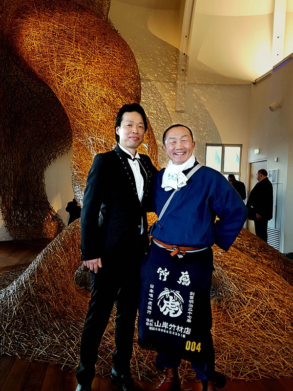 国立ギメ東洋美術館（Musee Guimet）、田辺小竹さん、竹虎四代目（山岸義浩、YOSHIHIRO YAMAGISHI）,作務衣,さむえ,SAMUE