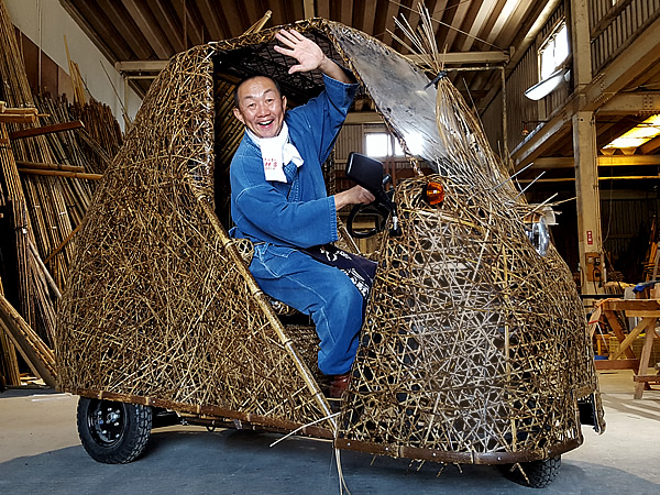 日本唯一の虎竹自動車（Tiger Bamboo car）