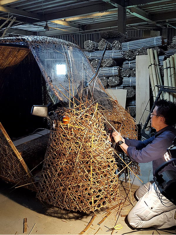 日本唯一の虎竹自動車（Tiger Bamboo car）製作