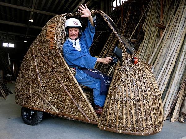 日本唯一の虎竹自動車（Tiger Bamboo car）、竹虎四代目（YOSHIHIRO YAMAGISHI）、光岡自動車（Like-T3）