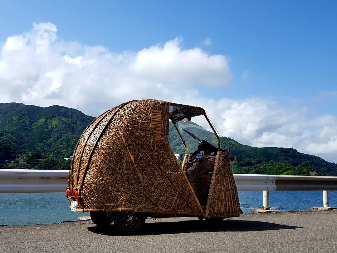 日本唯一の虎竹自動車（Tiger Bamboo car）
