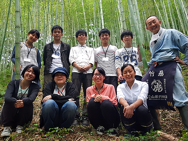 竹虎インターンシップ2016、竹林見学