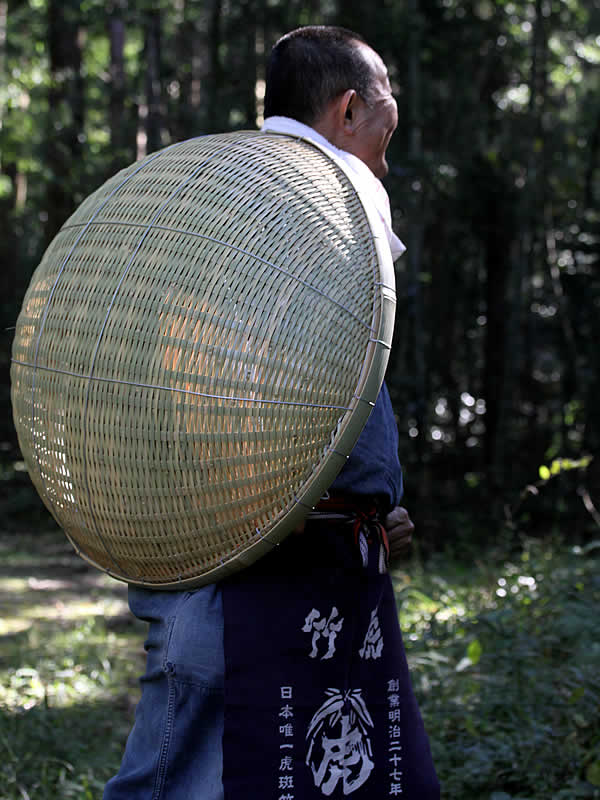 別注竹ザル、竹虎四代目