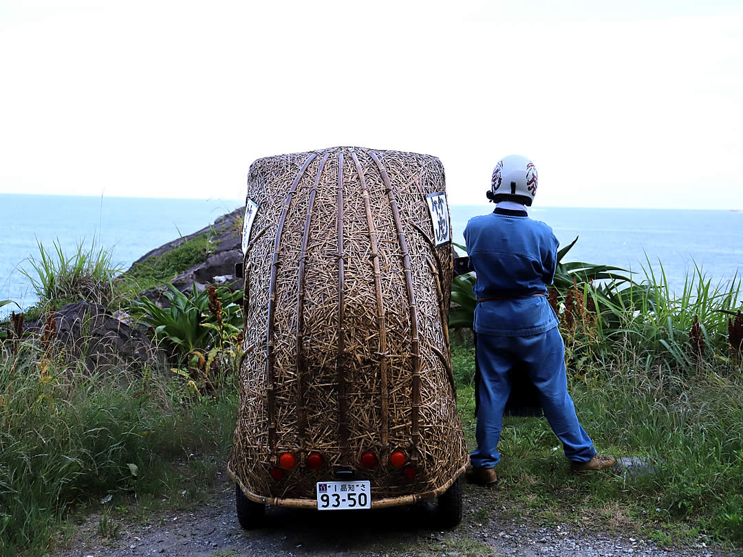 日本唯一の虎竹電気自動車「竹トラッカー」