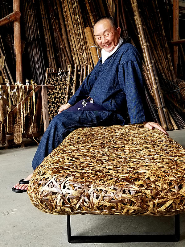 虎竹ベンチソファ、竹虎四代目(山岸義浩)