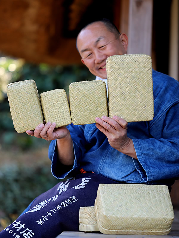 スズ竹網代弁当箱