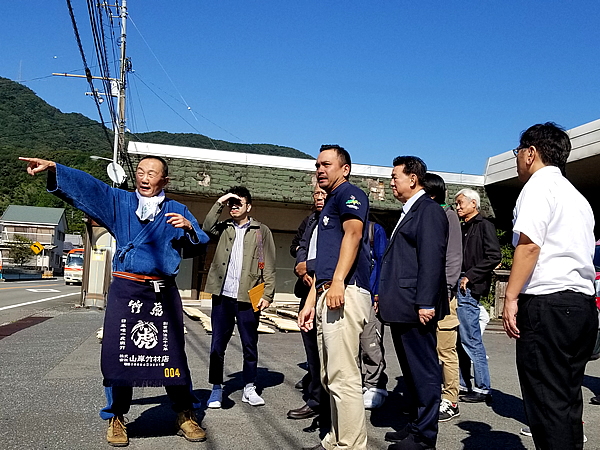 竹林見学、タイからのお客様