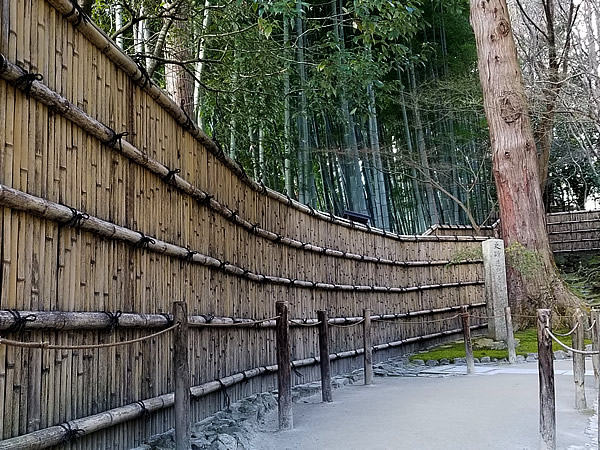 銀閣寺の建仁寺垣