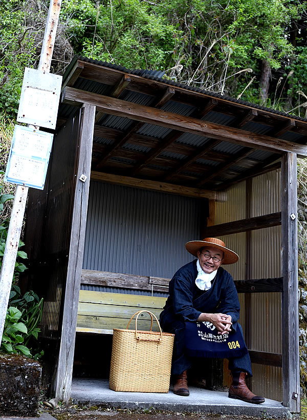 白竹手提げ籠バッグ、竹虎四代目（山岸義浩）