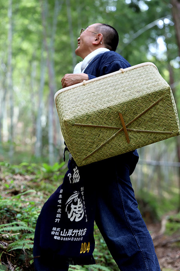 スズ竹市場籠、竹虎四代目