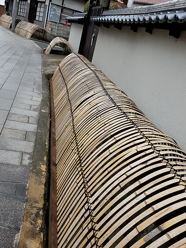 竹の防護柵