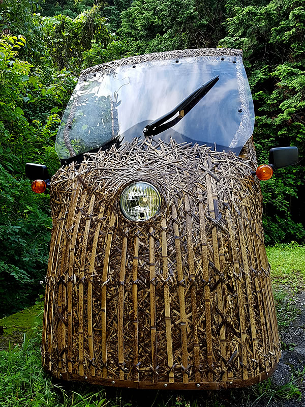 日本唯一の虎竹自動車（Tiger Bamboo car）