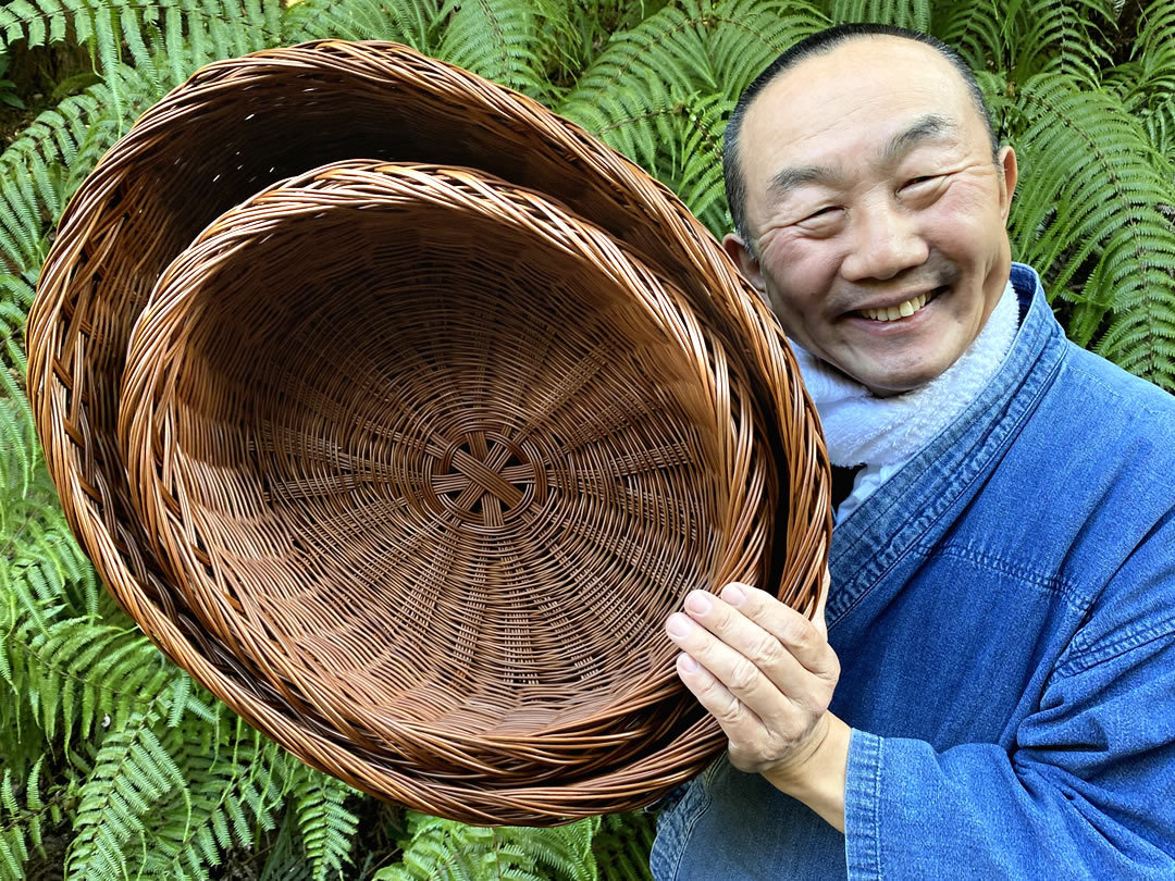 シダ籠、竹虎四代目（山岸義浩）