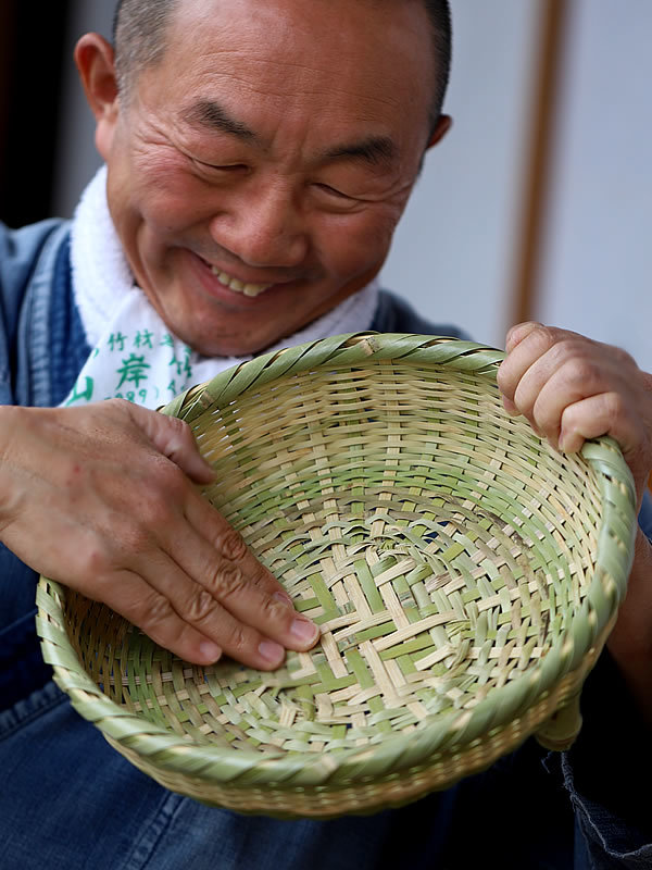 竹ざる、竹虎四代目（山岸義浩）