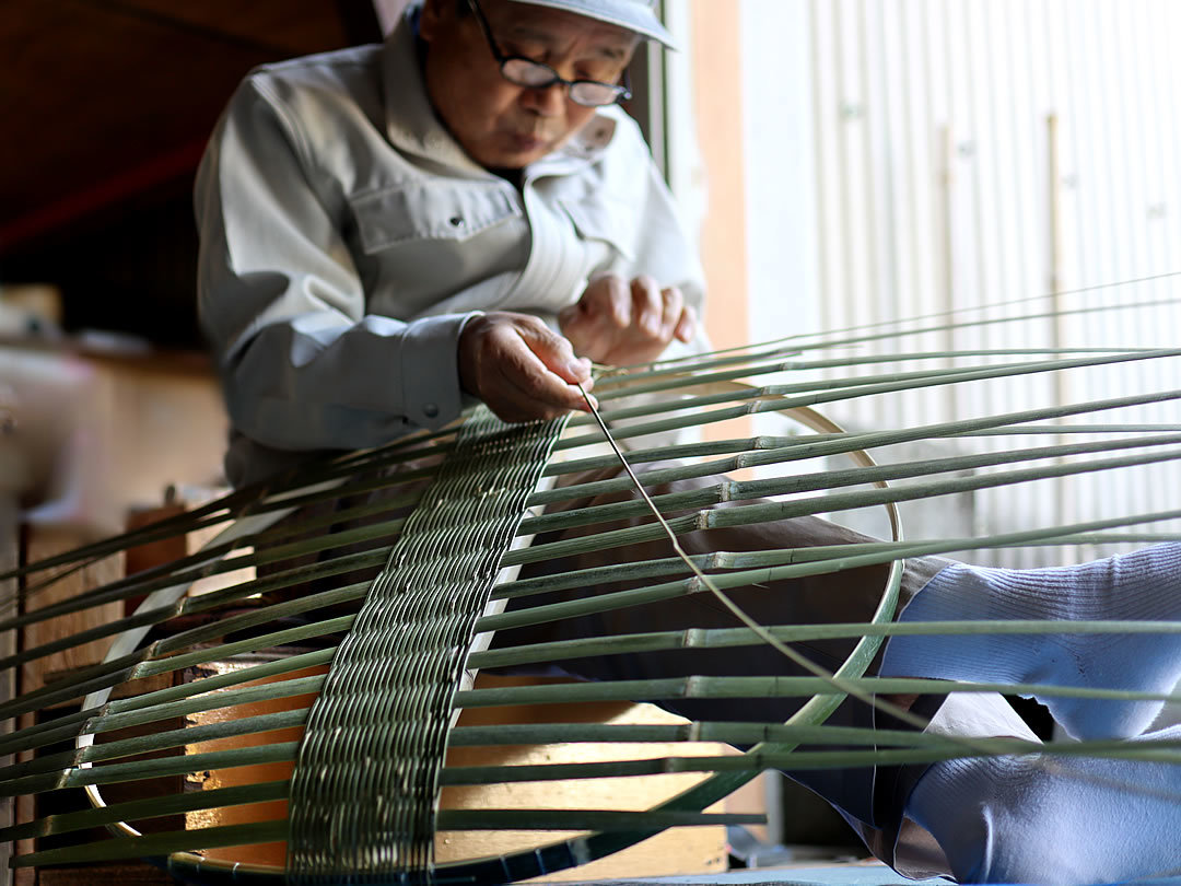 竹ざる編み方