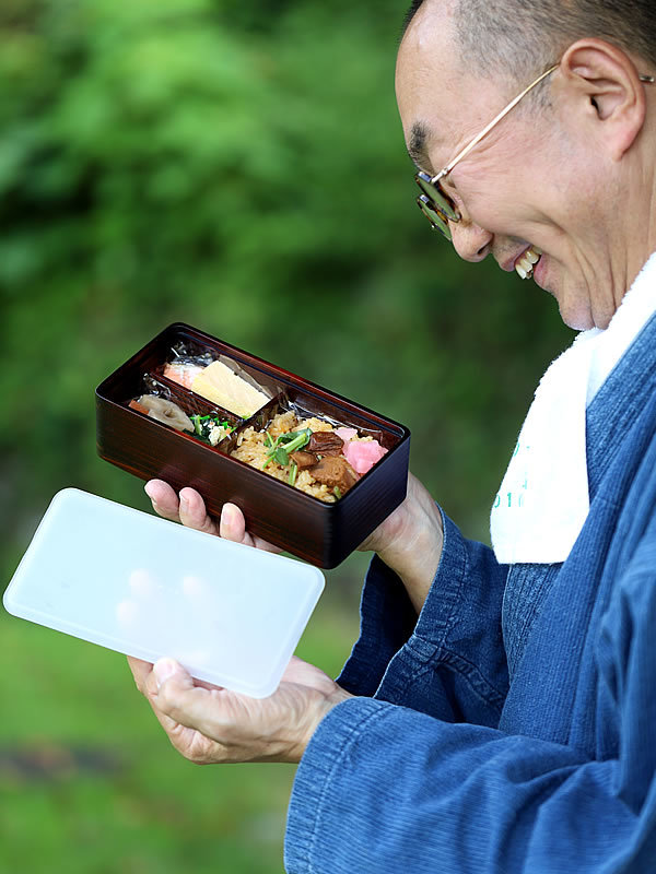 杉弁当漆仕上げ、竹虎四代目（山岸義浩）