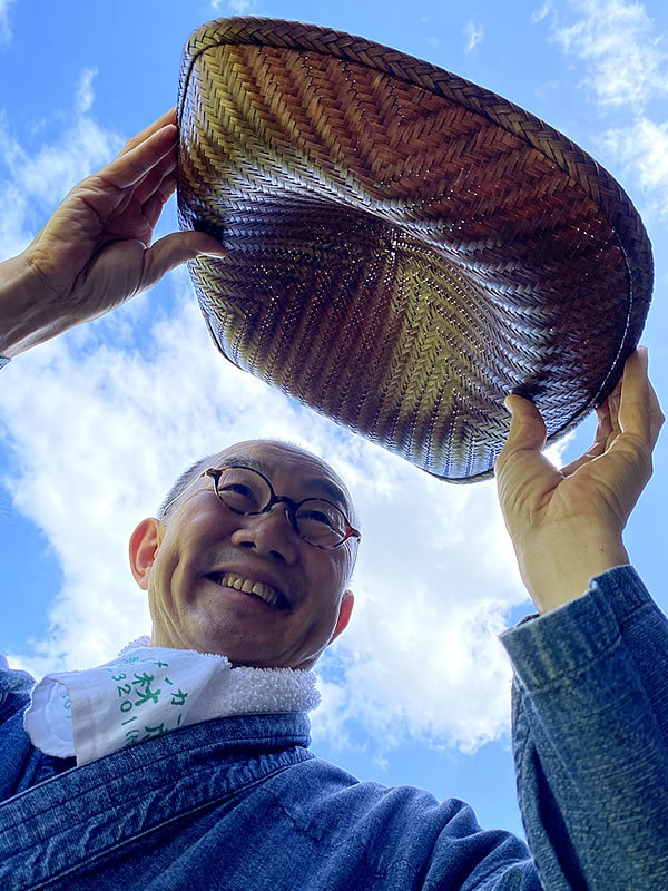 流鏑馬笠・騎射笠・端反笠・陣笠・綾藺笠、竹虎四代目（山岸義浩）