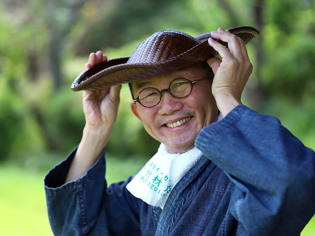 流鏑馬笠、騎射笠、竹虎四代目（山岸義浩）