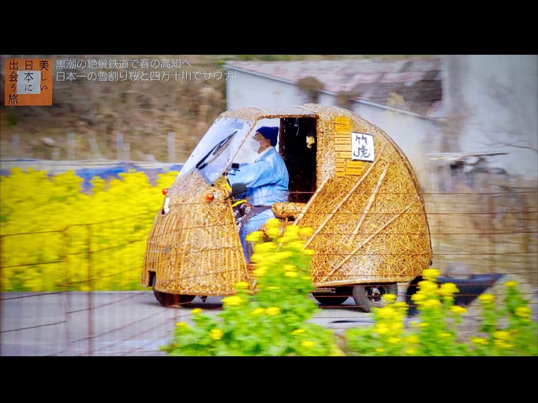 日本唯一の虎竹電気自動車「竹トラッカー」
