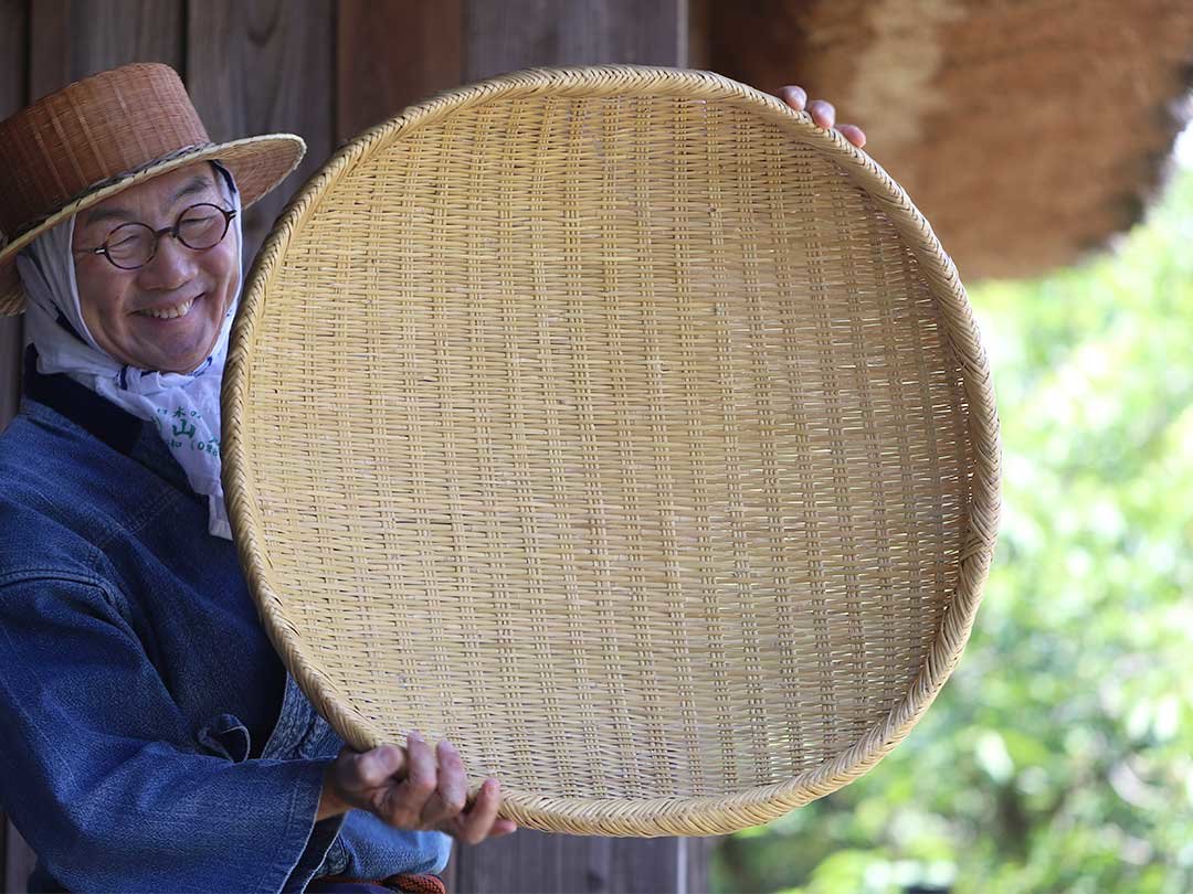 スズ竹丸ざる（特大）