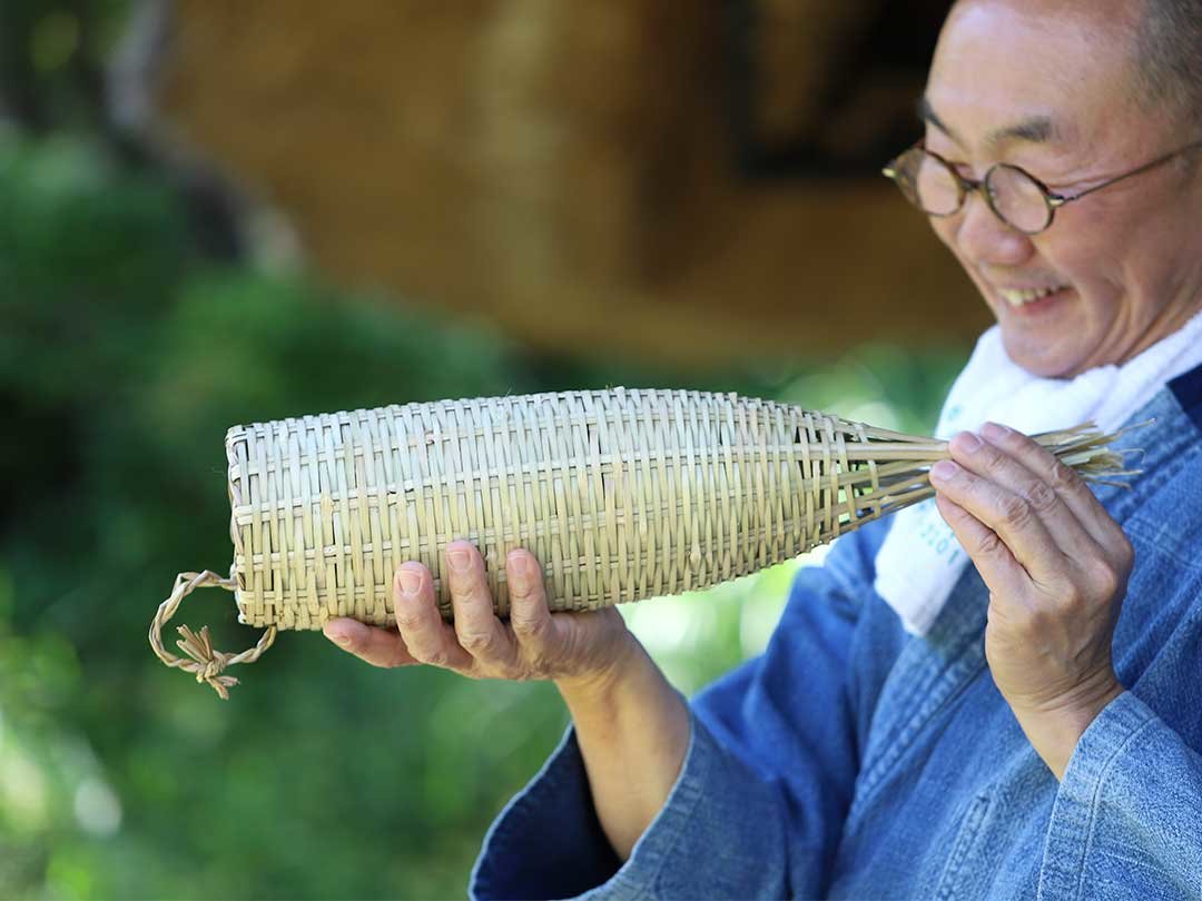 どじょう籠、竹虎四代目（山岸義浩）