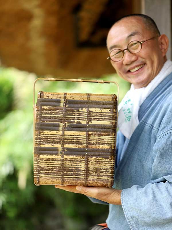 虎竹三段ピクニックバスケット、竹虎四代目（山岸義浩）