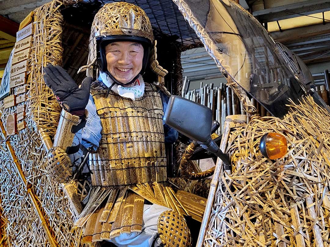 日本唯一の虎竹電気自動車「竹トラッカー」、虎竹アーマー、竹虎四代目（山岸義浩）