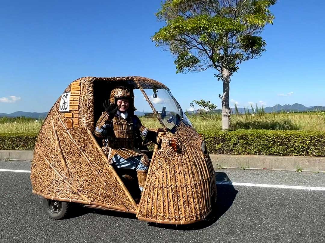 日本唯一の虎竹電気自動車「竹トラッカー」