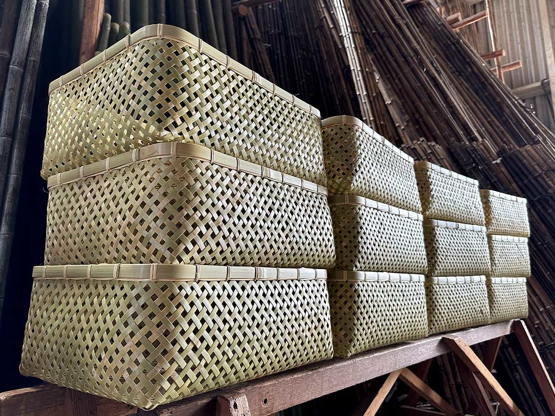 真竹磨き衣装籠