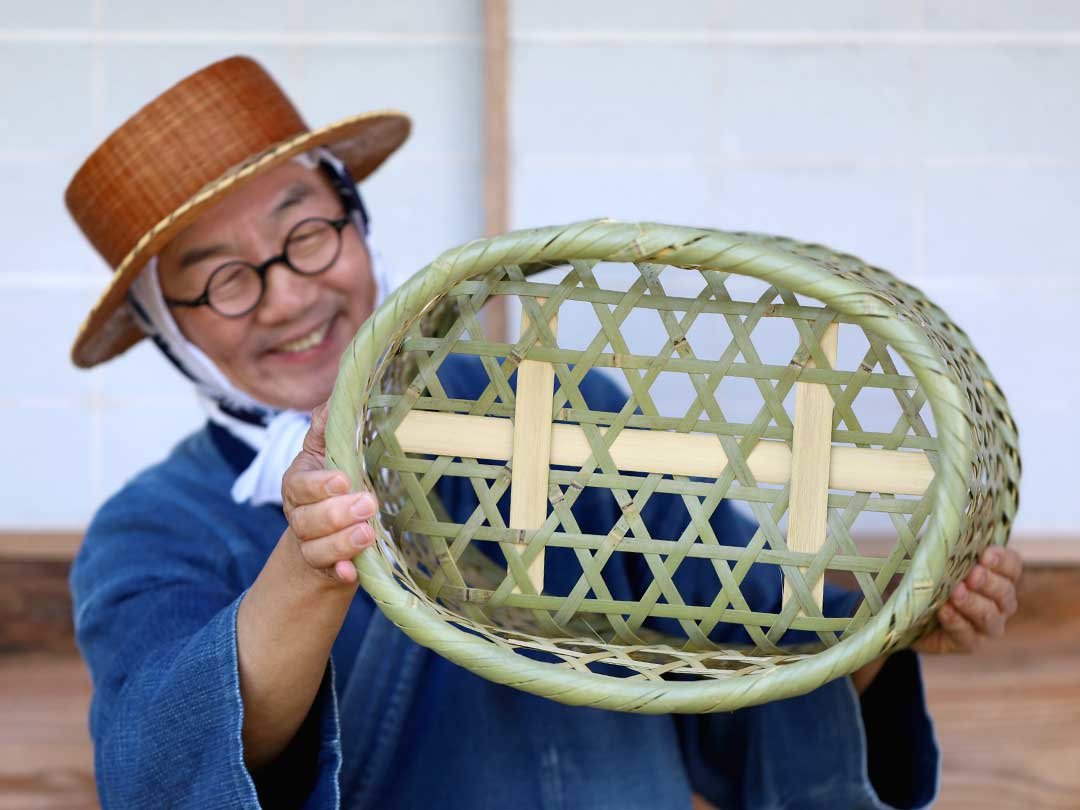 青竹洗濯籠、竹虎四代目（山岸義浩）