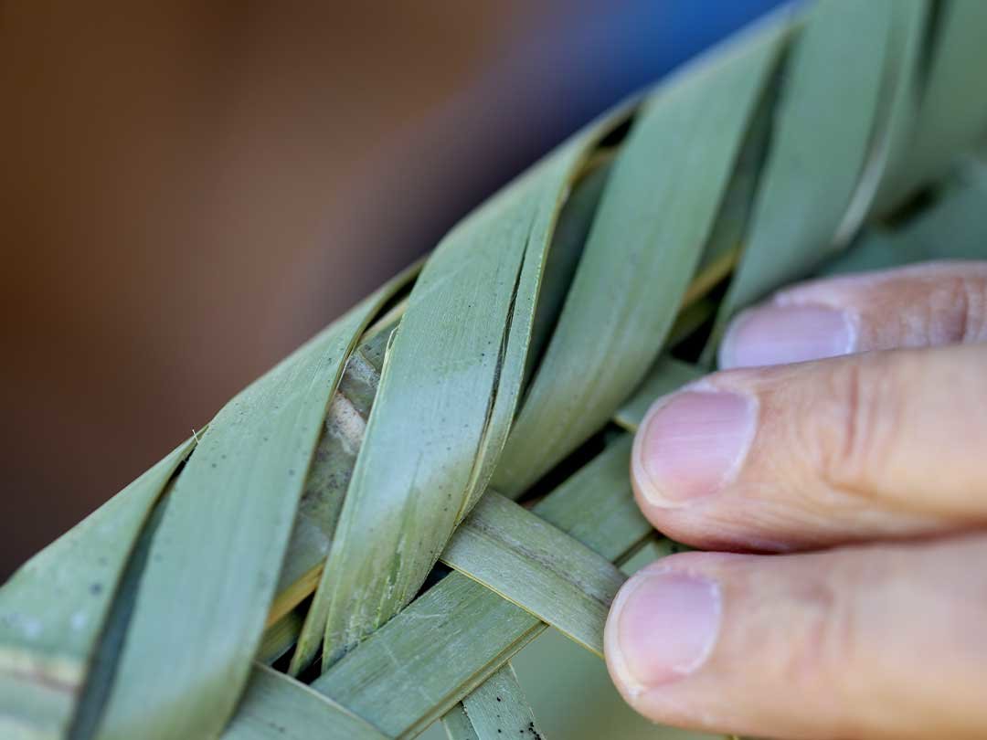 青竹脱衣籠の口巻