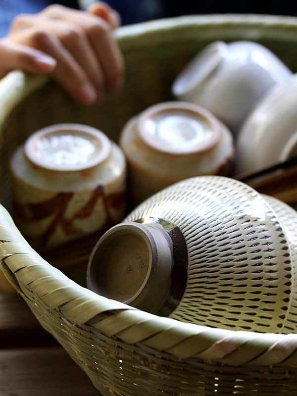 真竹茶碗籠